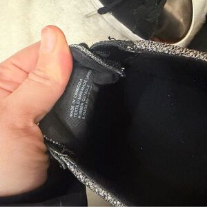 Michael Kors Black and Silver Women's Sneakers